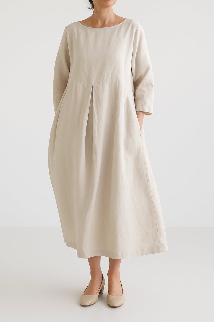 Dany | Vestido Midi Plisado para Mujeres