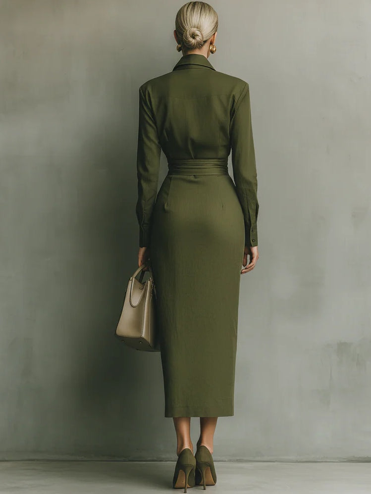 Narelle Vestido Elegante Envolvente