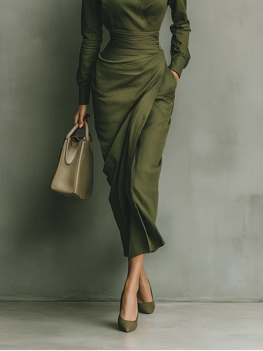 Narelle Vestido Elegante Envolvente