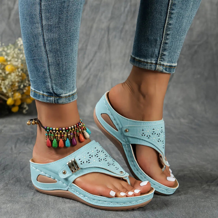 Élodie™ - Sandalias de cuña con talón abierto para mujeres