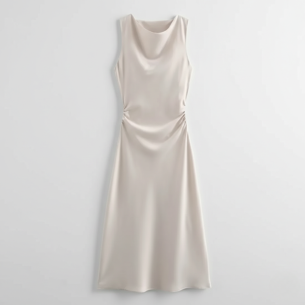 Karrie | Vestido Midi de Cóctel Sin Mangas para Mujeres