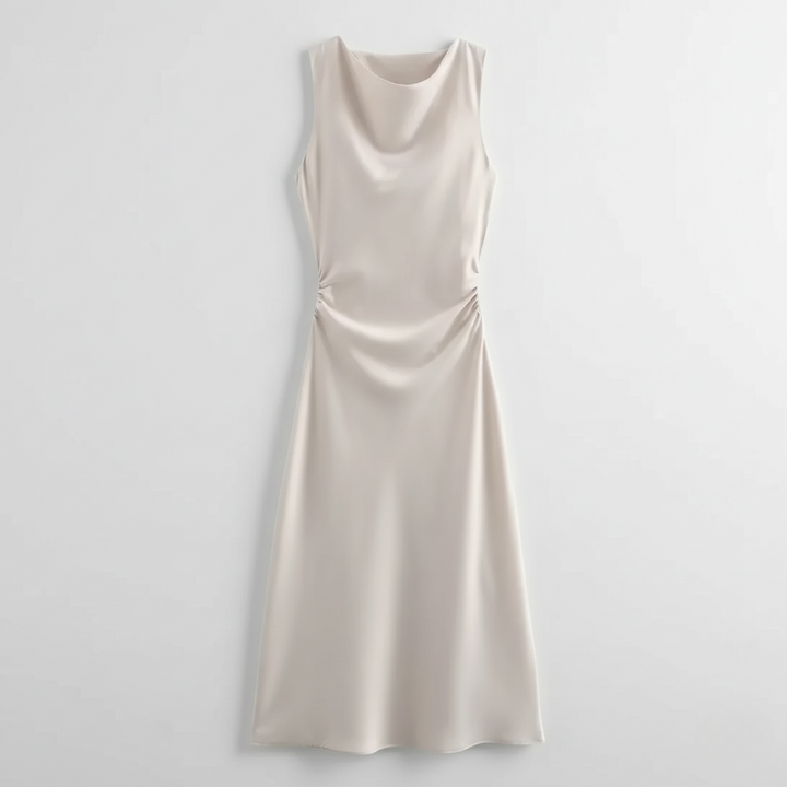 Karrie | Vestido Midi de Cóctel Sin Mangas para Mujeres