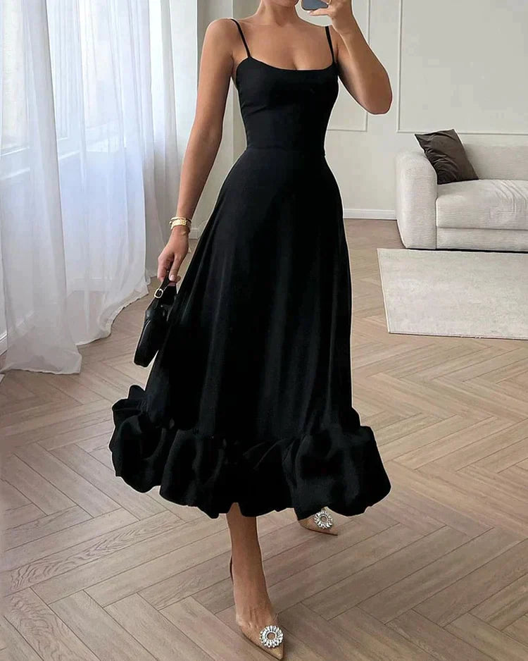 Lotta | Vestido Midi Sin Mangas Ajustado para Mujeres