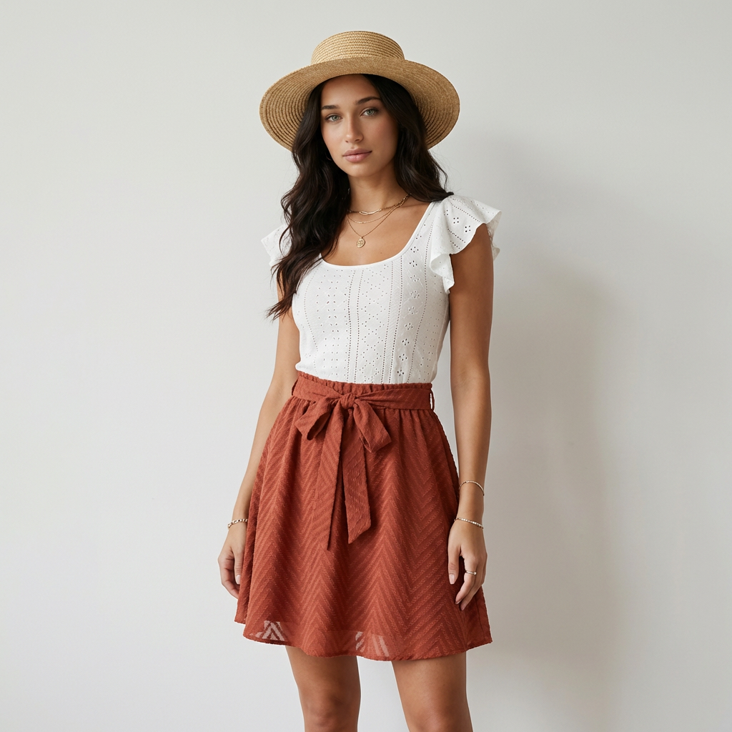Conjunto Valeria Boho Terracota