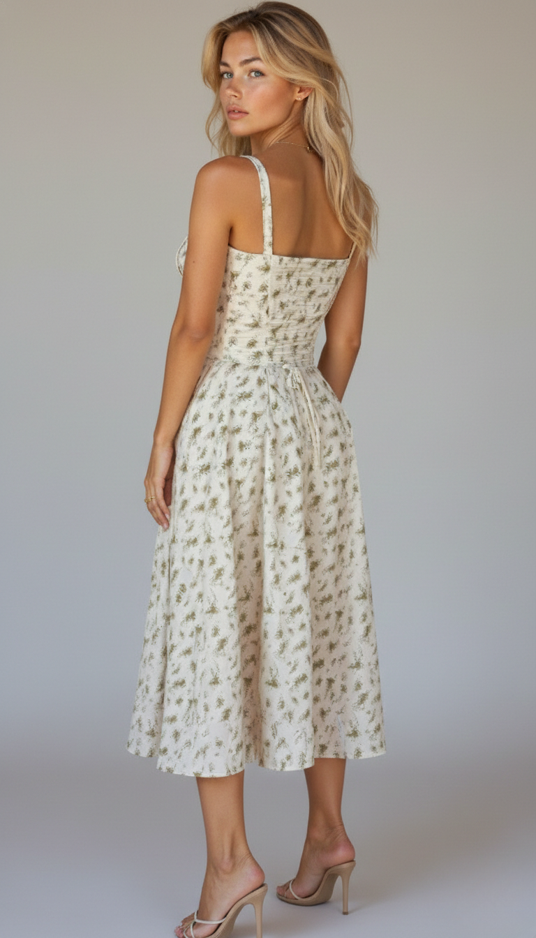 Lily | Vestido Midi Bustier para Mujeres