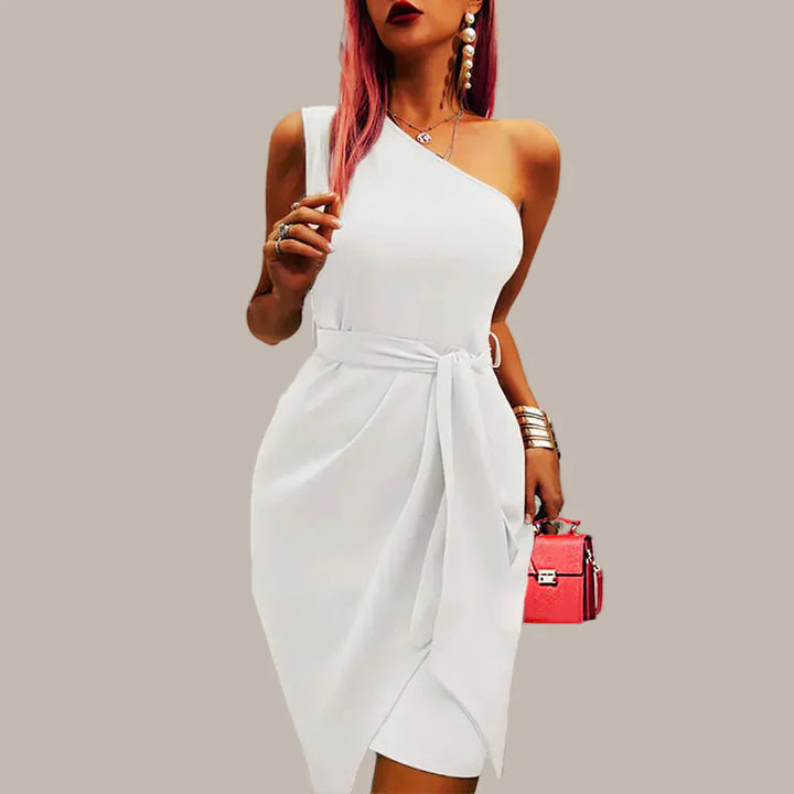 Betty | Vestido Midi de Una Sola Manga para Mujeres