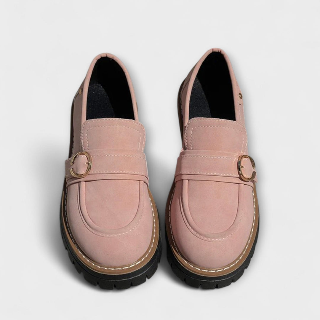 Lora™ | Mocasines Casuales de Punta Redonda