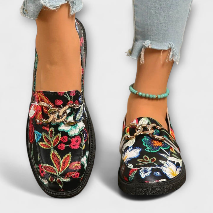 Orla™ | Mocasines con Estampado Floral