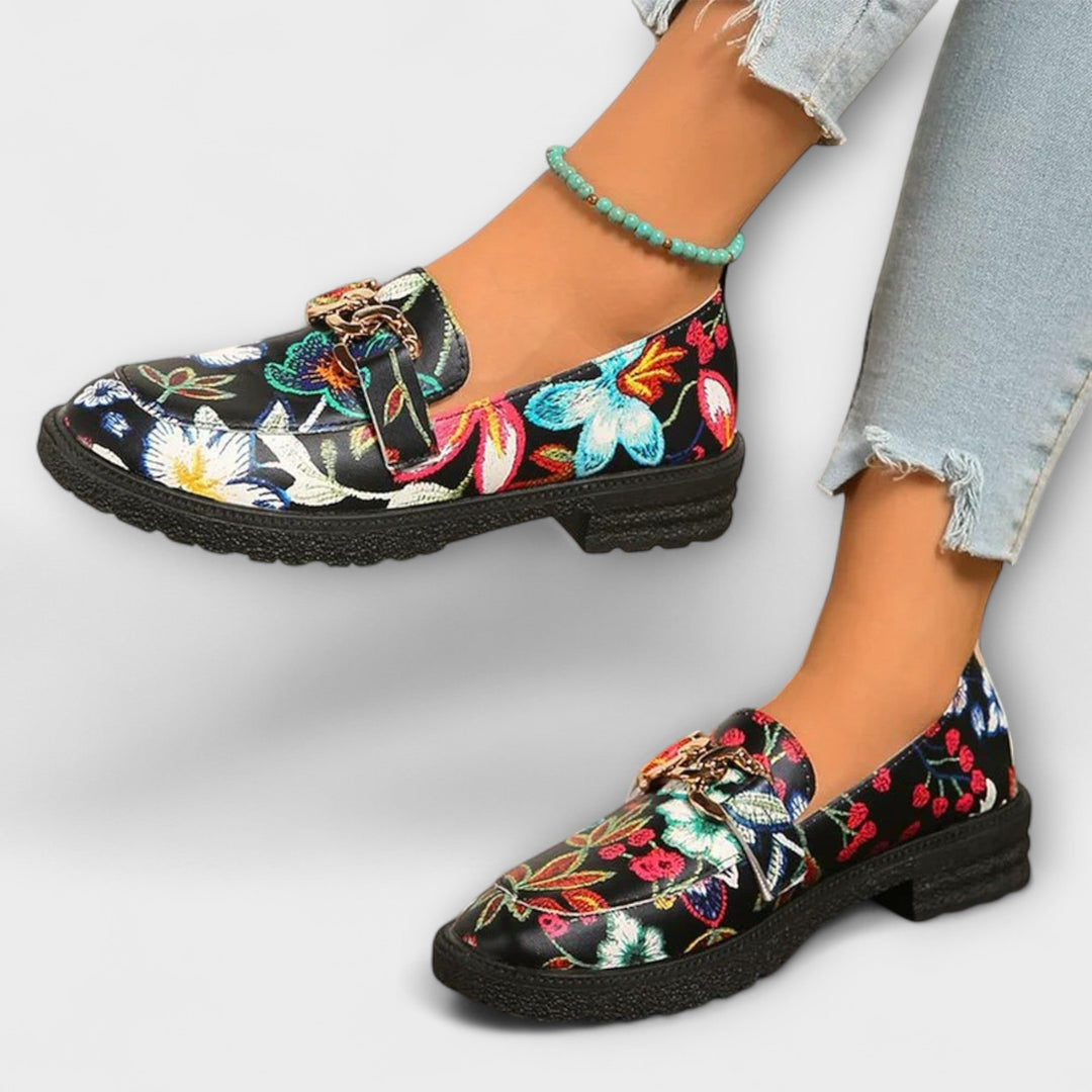 Orla™ | Mocasines con Estampado Floral