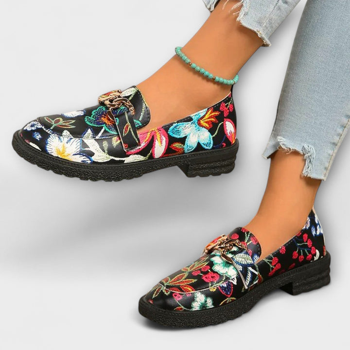 Orla™ | Mocasines con Estampado Floral