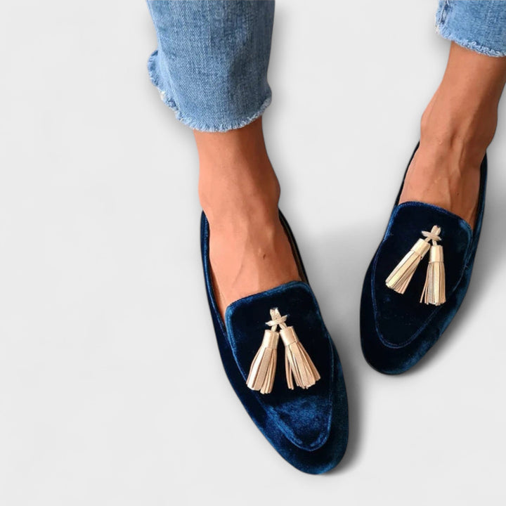 Quinnlyn™ | Mocasines vintage con borlas