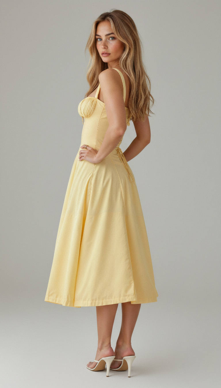 Cerene | Vestido Midi Floral para Mujeres