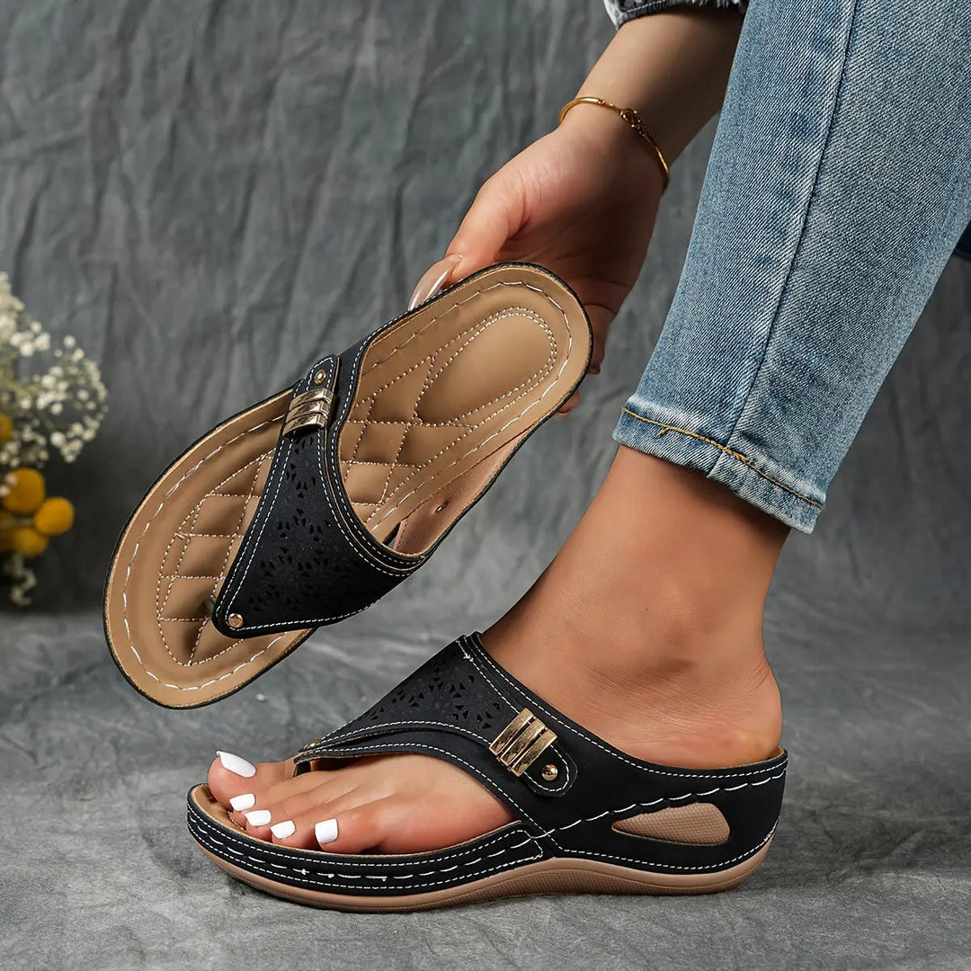 Élodie™ - Sandalias de cuña con talón abierto para mujeres