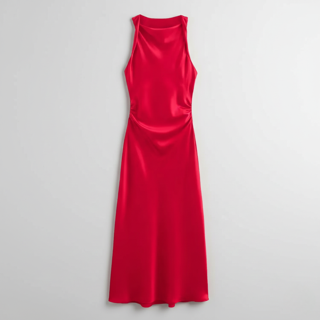 Karrie | Vestido Midi de Cóctel Sin Mangas para Mujeres