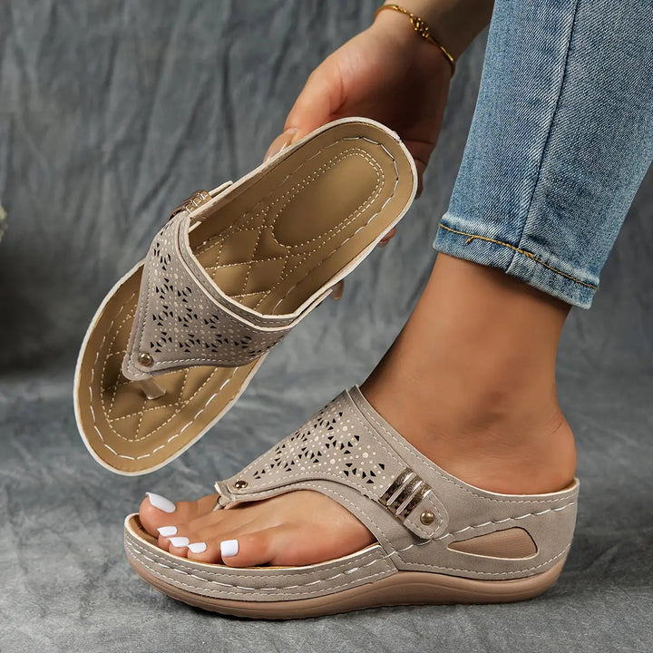 Élodie™ - Sandalias de cuña con talón abierto para mujeres