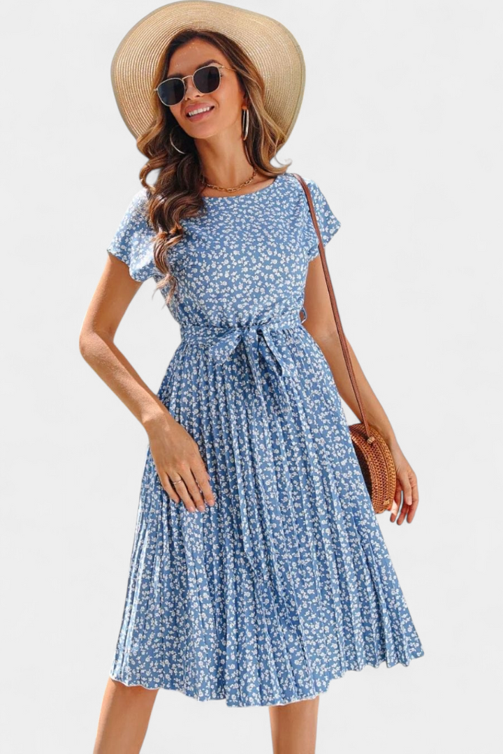 Galilea Vestido Midi Floral de Inspiración Campestre