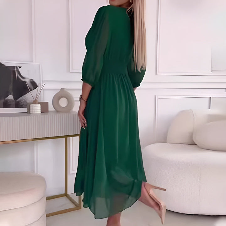 Anja | Vestido Midi de Manga Larga para Mujeres