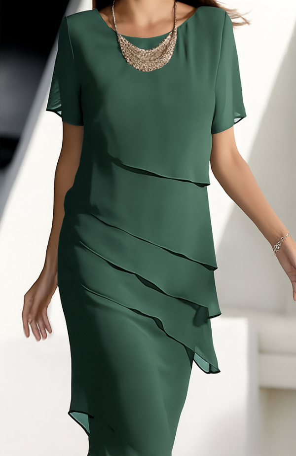 Tihana | Vestido Midi Capa para Mujeres