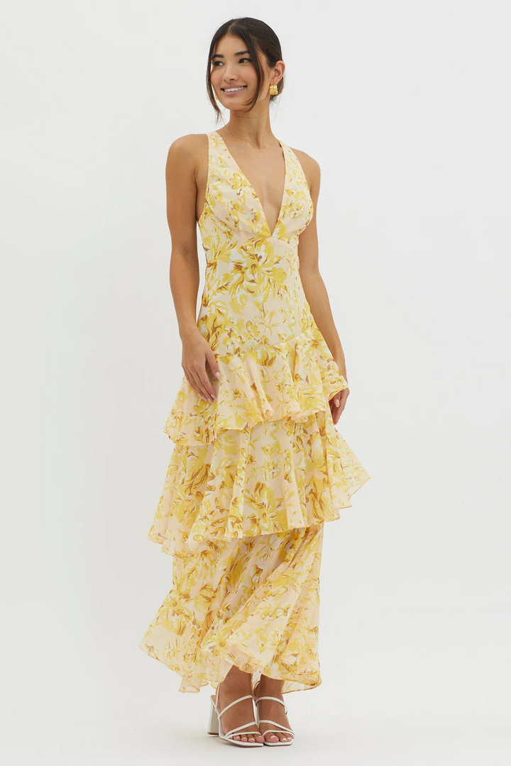 Faye Bloom Vestido Midi