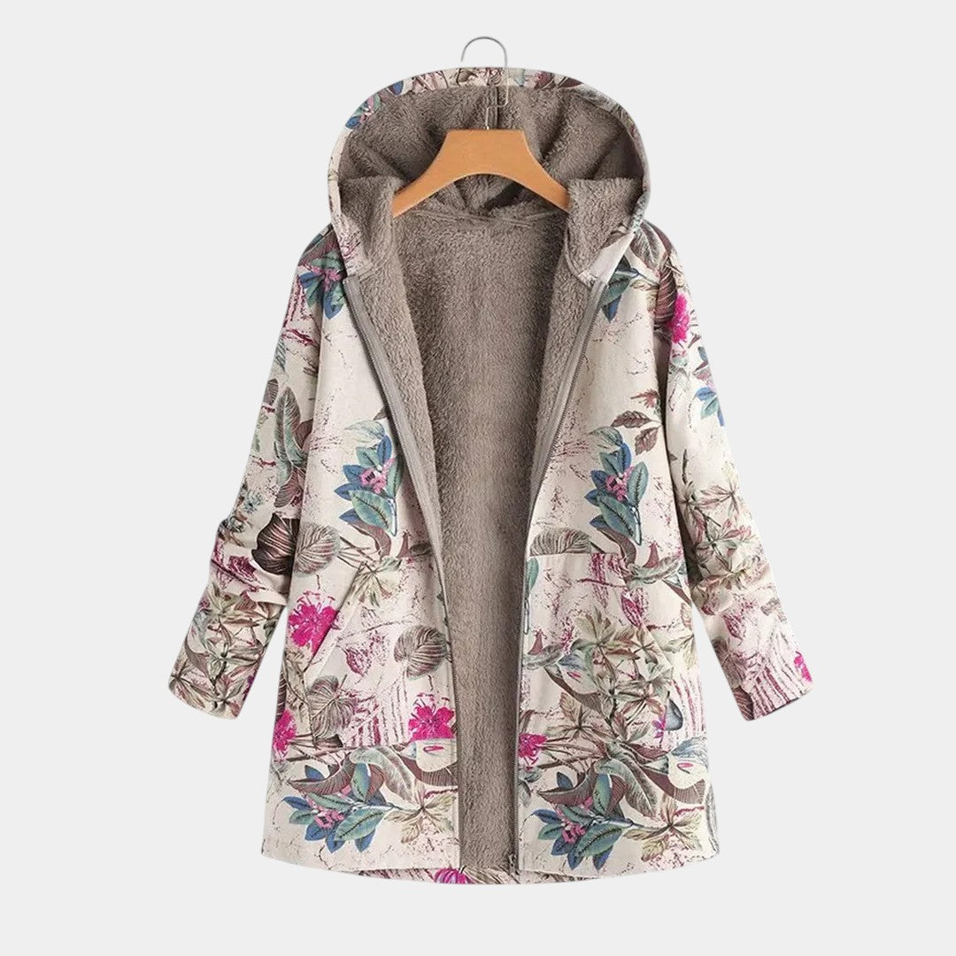 Camelia Chaqueta Cálida Con Forro Polar