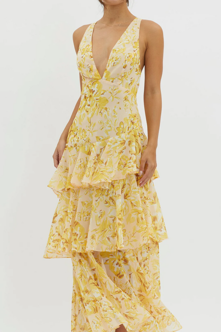 Faye Bloom Vestido Midi