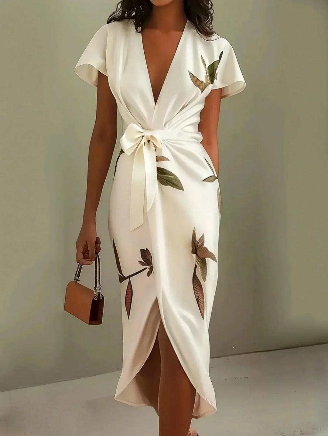 Mali Vestido Cruzado Elegante