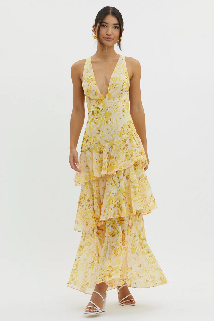 Faye Bloom Vestido Midi