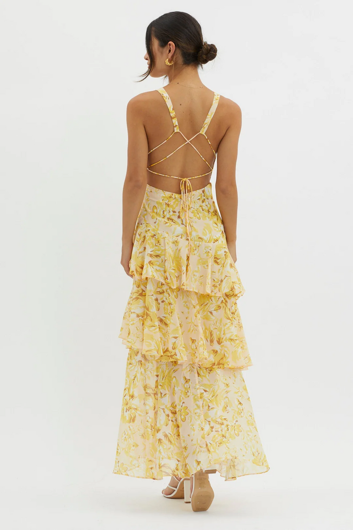 Faye Bloom Vestido Midi