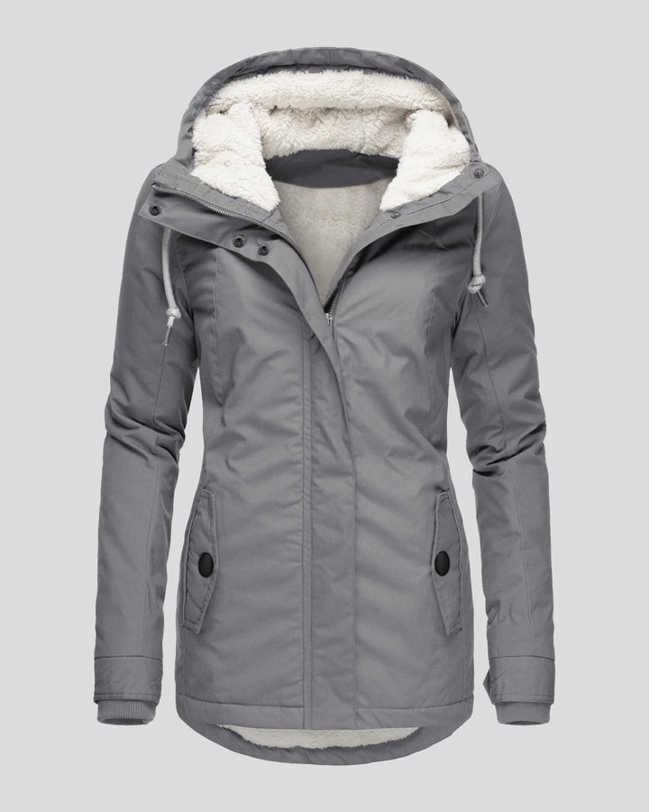Ella Chaqueta Larga de Otoño