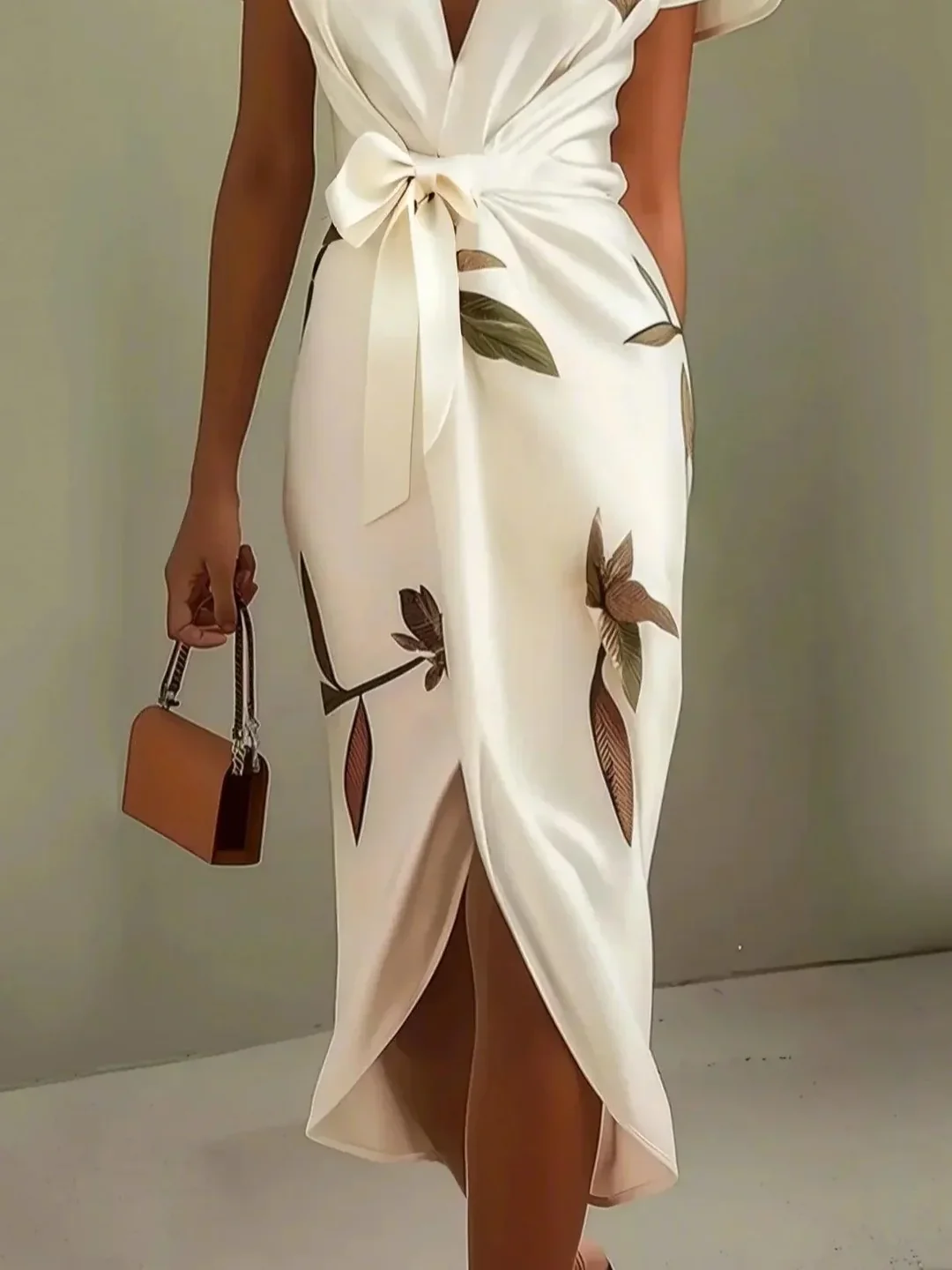Mali Vestido Cruzado Elegante