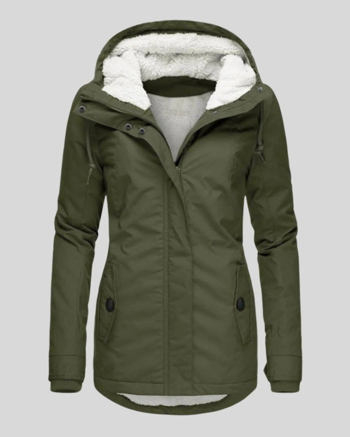 Ella Chaqueta Larga de Otoño