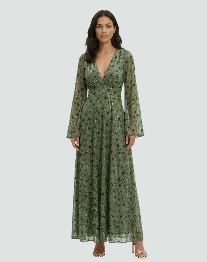 Vestido de verano largo clásico de playa para mujeres