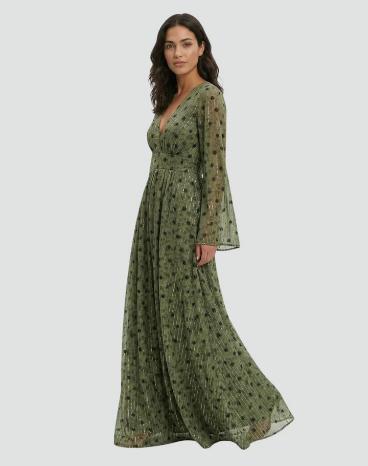 Vestido de verano largo clásico de playa para mujeres