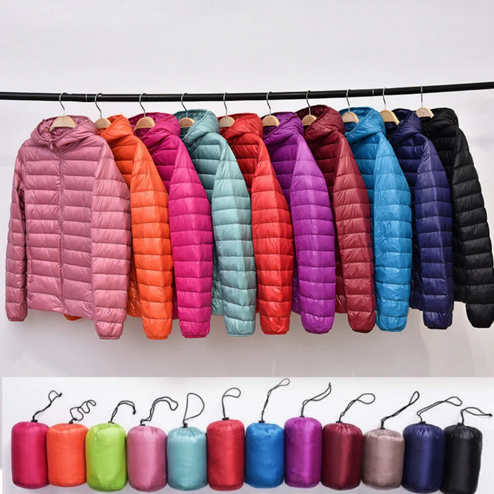 Carol Chaqueta Impermeable con Relleno de Plumón