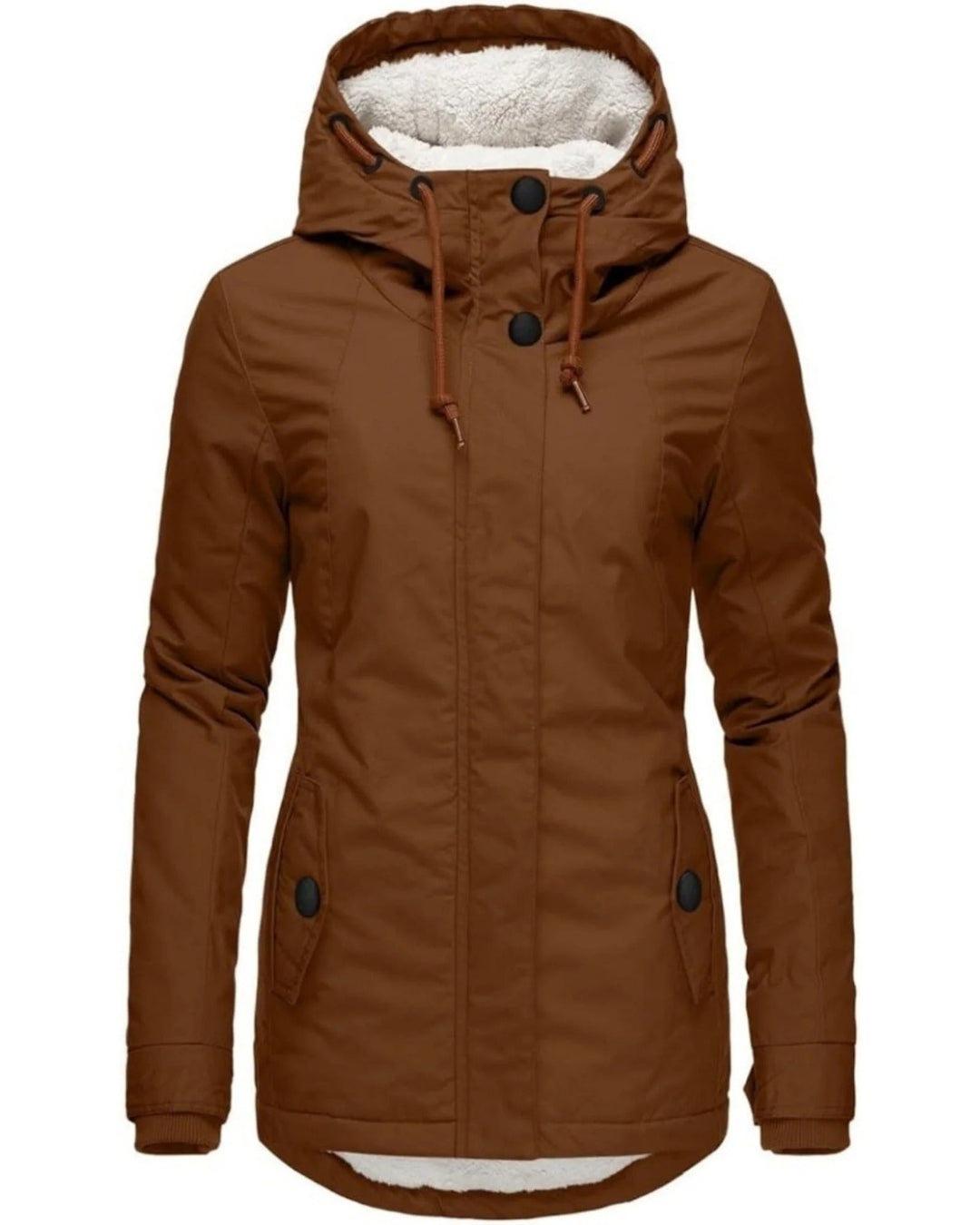 Ella Chaqueta Larga de Otoño