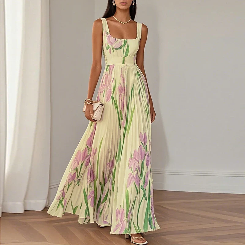 Isabel Vestido Maxi Floral Elegante
