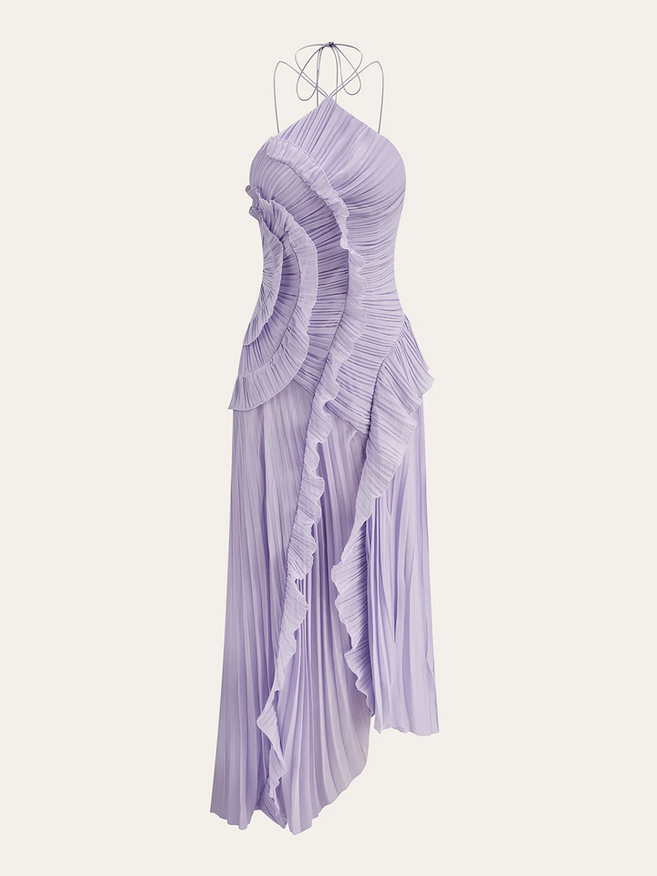 Emmeline Vestido Color Lila con Corte Holgado