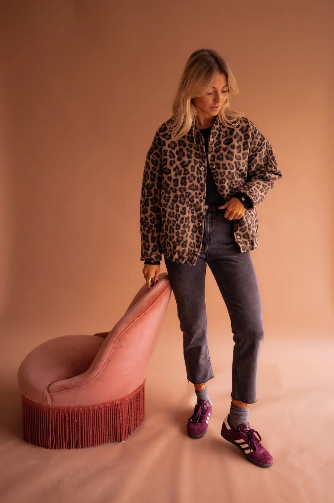 Charlene Chaqueta de Otoño Elegante