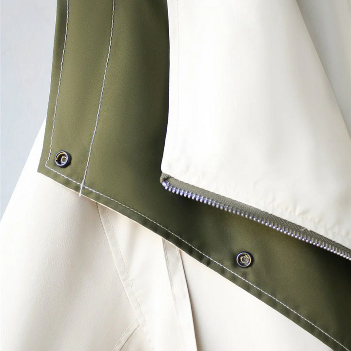Ella Chaqueta Elegante con Protección Contra el Viento y la Lluvia