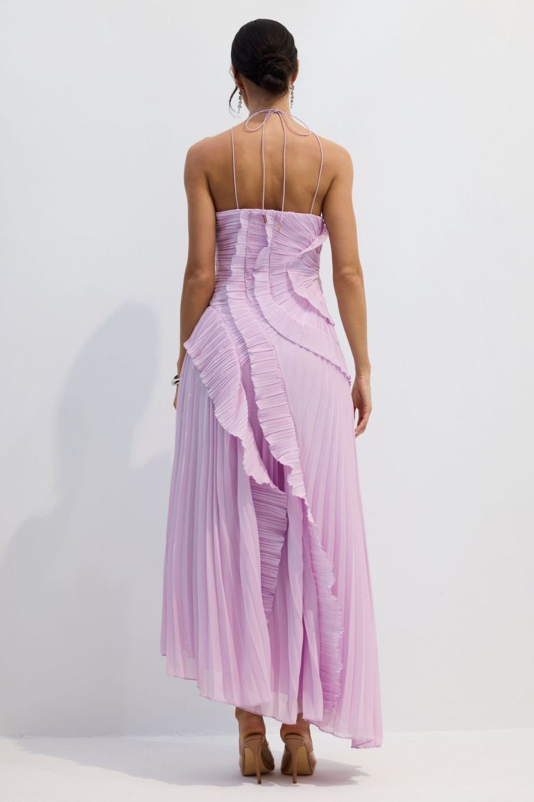 Emmeline Vestido Color Lila con Corte Holgado