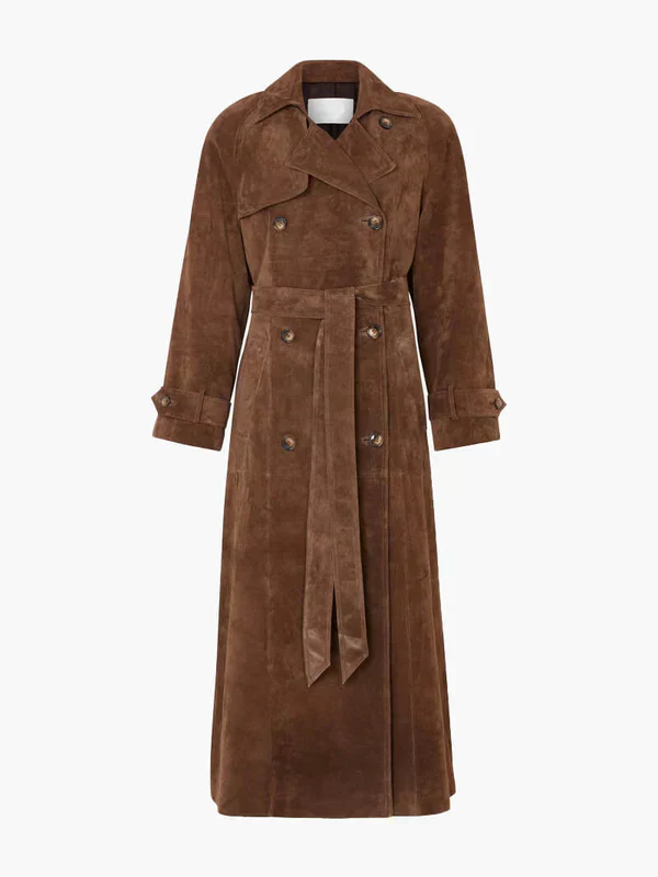 Veron Elegante Gabardina de Ante