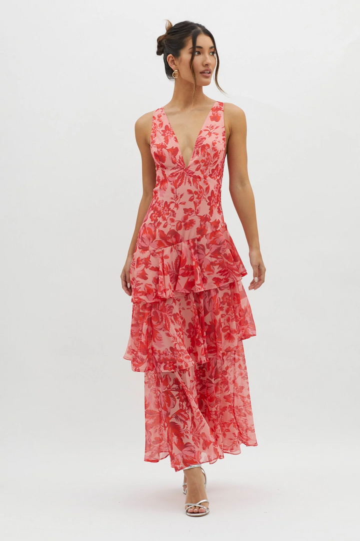 Faye Bloom Vestido Midi