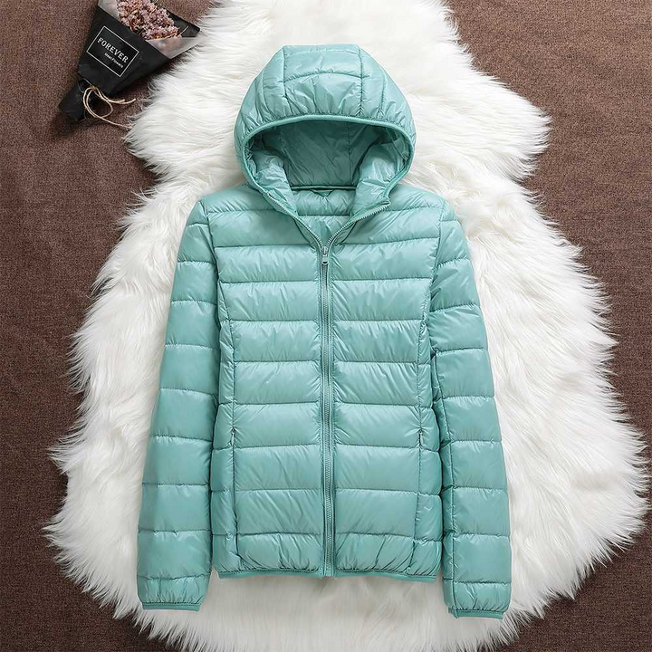 Carol Chaqueta Impermeable con Relleno de Plumón