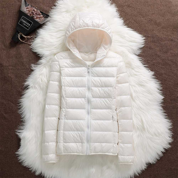 Carol Chaqueta Impermeable con Relleno de Plumón