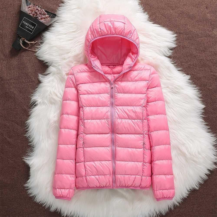 Carol Chaqueta Impermeable con Relleno de Plumón