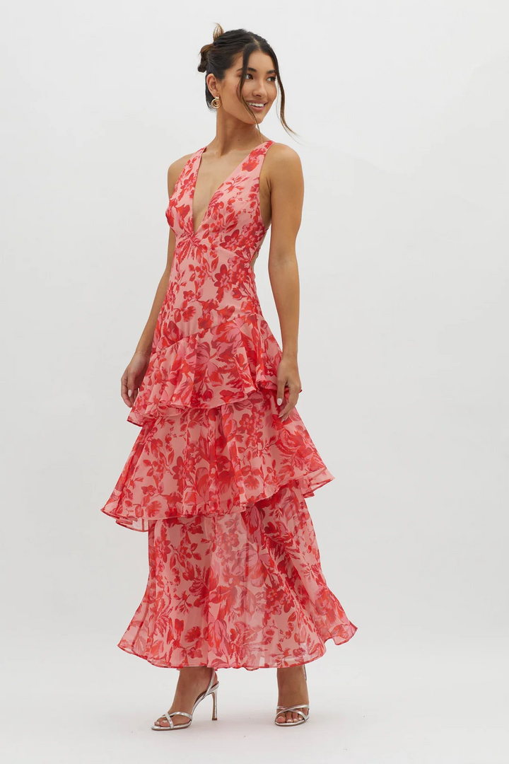 Faye Bloom Vestido Midi
