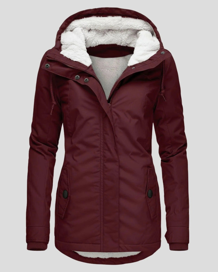 Ella Chaqueta Larga de Otoño