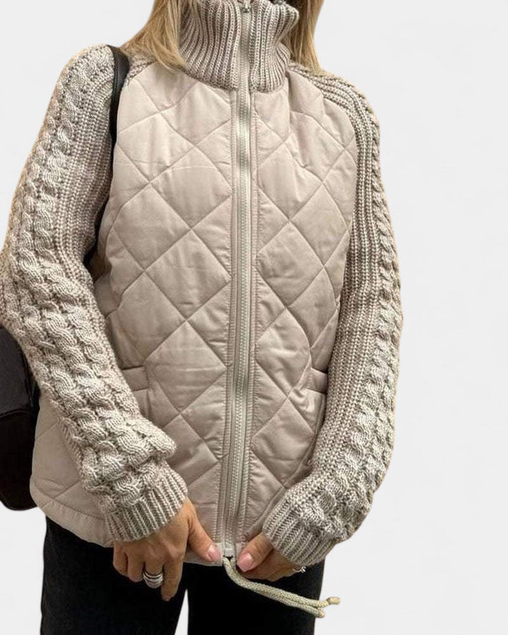 Victoria Chaqueta Casual de Polar Tejido