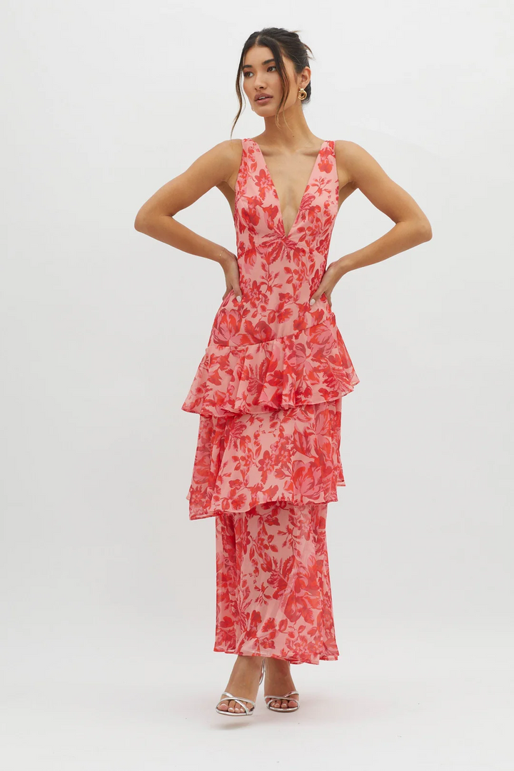 Faye Bloom Vestido Midi