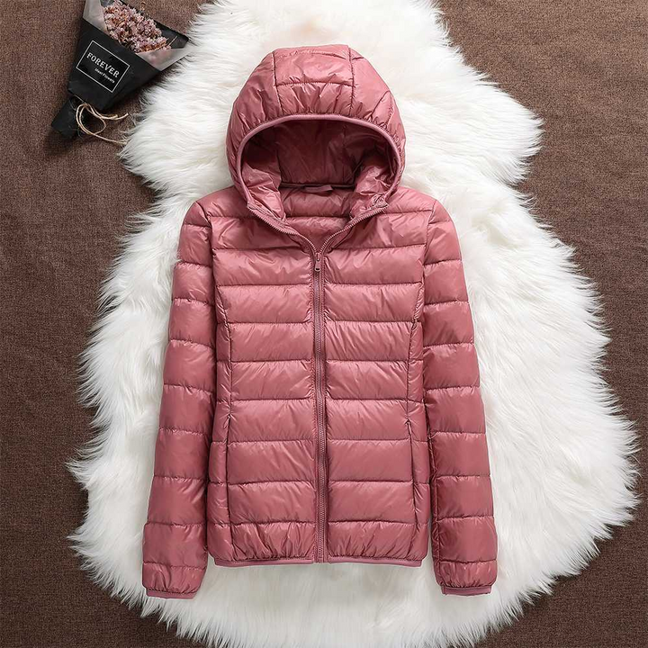 Carol Chaqueta Impermeable con Relleno de Plumón